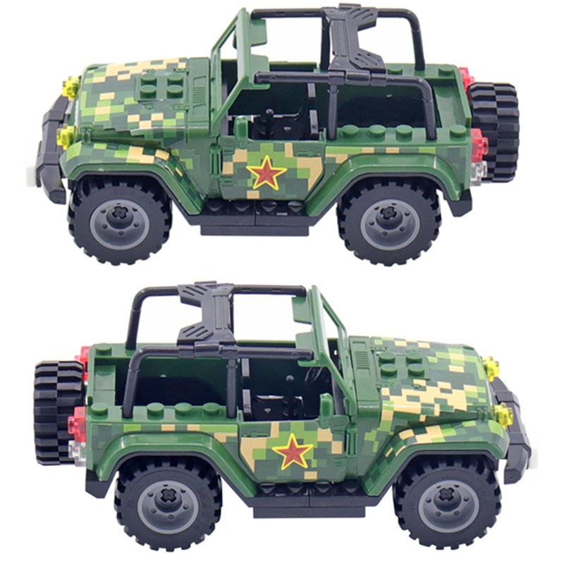 NEW Militarys Camouflage TBS Commando Blacks Wranglers Car Off Roader Building Blocks Classic Model Sets Bricks Kids Kits