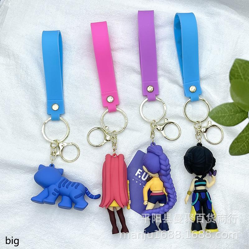 Cross-border kpop witch hunter girl group keychain doll pendant blind box Korean witch hunter group bag small pendant decoration