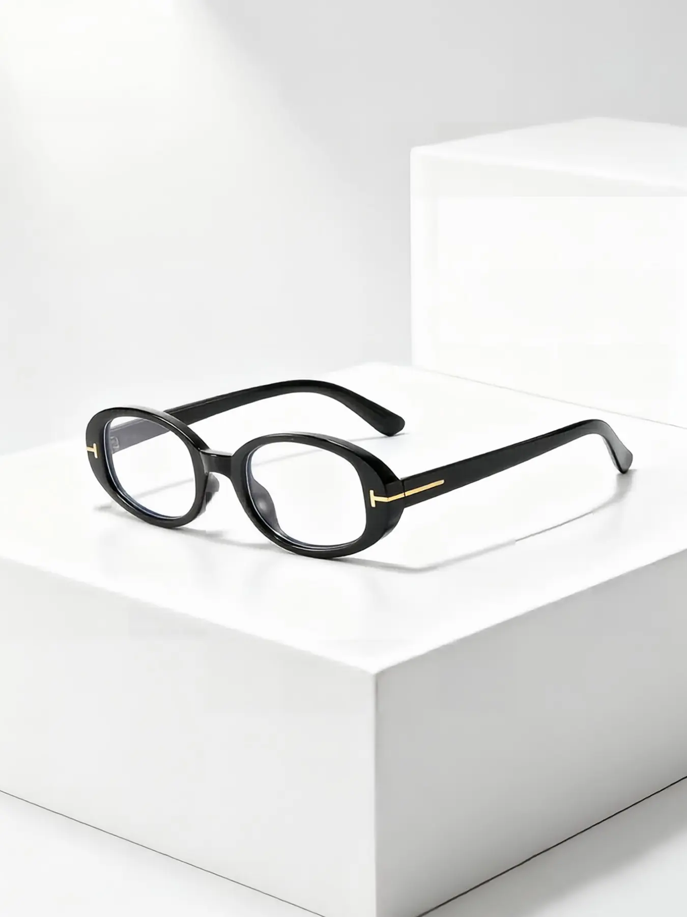 Women's Fashion Oval Frame Glasses, High Quality Eyeglasses, High-Quality Retro Style, Anti-Blue Light, Casual All-Season Use, Office & Daily Wear, Nerd Glasses