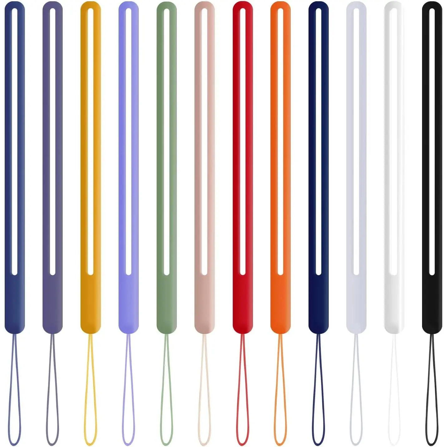 12 count  Wrist Lanyard Anti-loss Hand Wrist Strap Lanyard Short Small Wrist lanyards for Mobile Phones, Camera, Keychains | Short Small Wrist Lanyards for Mobile Phones, Camera, Keychains(Multicolor)