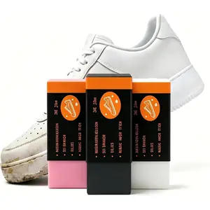 Portable Shoe Cleaning Erasers-3 Pack Wash Free Sneaker Stain Remover Rubber Block Cleaner, Multi-purpose Eraser Brush for Leather  Casual Shoes Boots Stain Dirt Removal