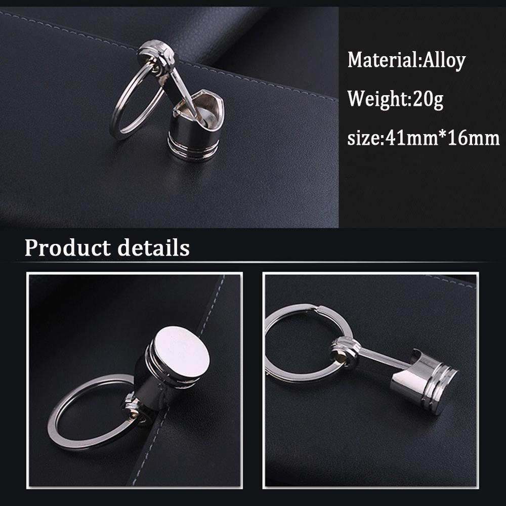 Car Engine Piston Keychain, Piston Keychain, Car Engine Keychain Decorative Accessories