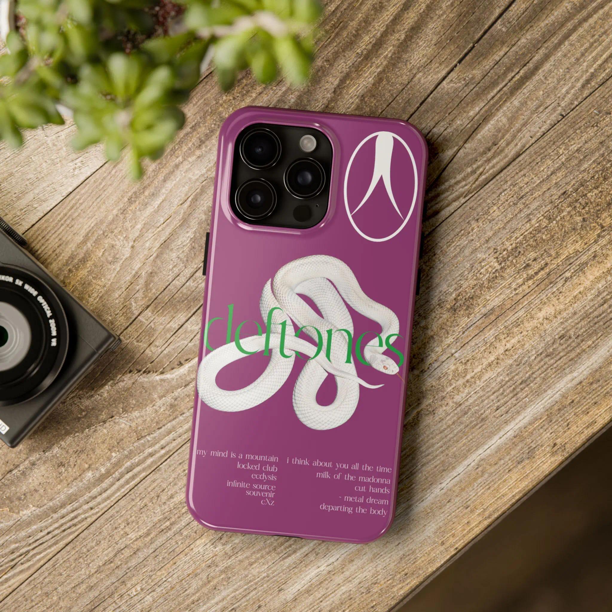 Ver.2 Deftones — Snake-Pattern Music Series Phone Case | Compatible with iPhone 17, 16, 15, 14, 13
