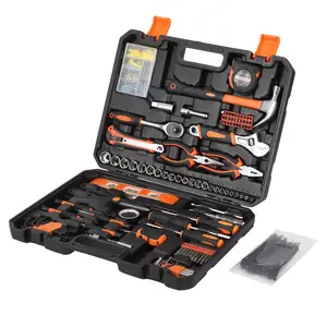 Garvee Comprehensive 247-Piece Hand Tool Set for Home and Garden – Includes Socket Wrench, Screwdrivers, Pliers, Hammer, and Tape – Durable Toolbox for Household, Garage, DIY, Workshop