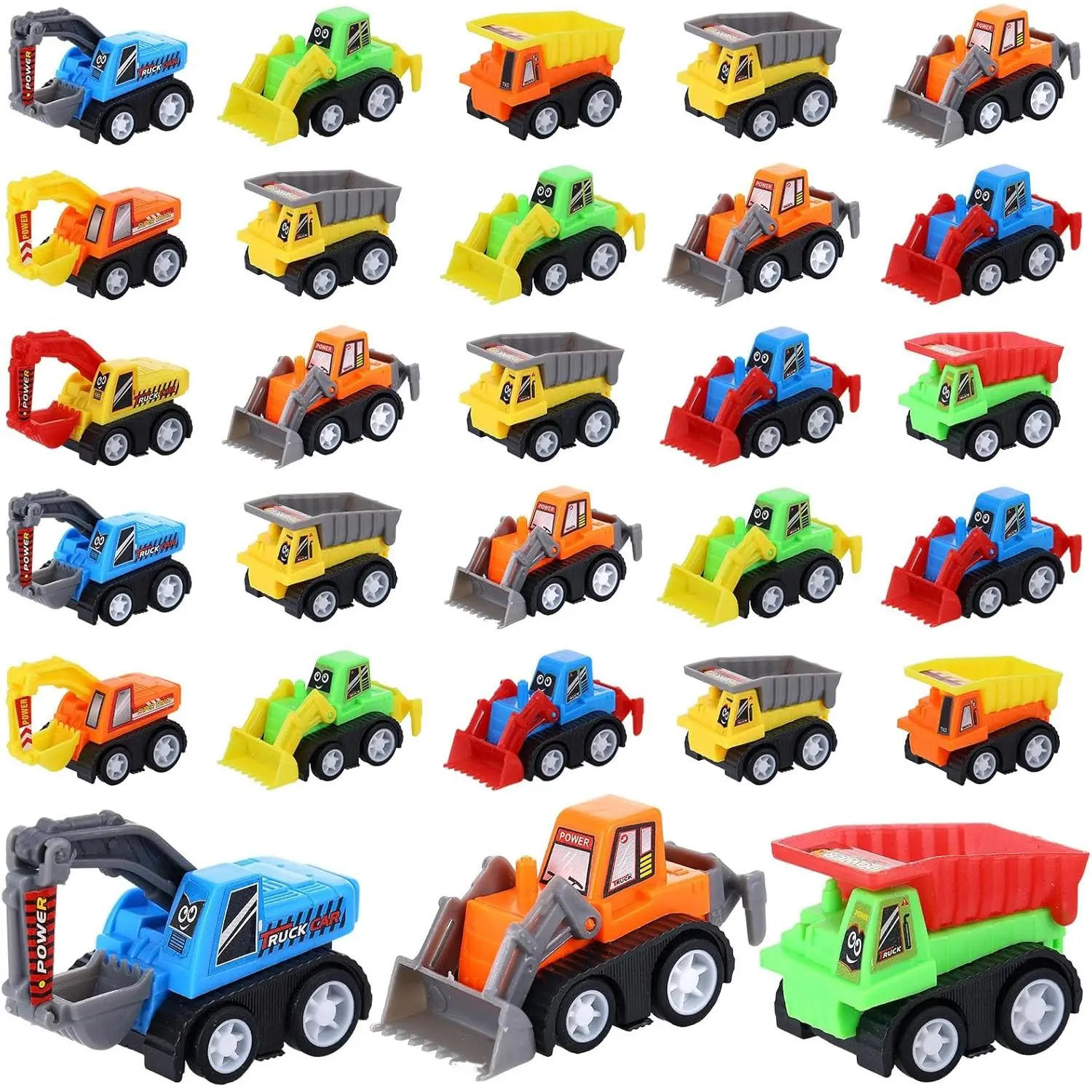 15 Pieces Mini Construction Car Toys Small Truck Toy Kit Mini Pull Back Vehicles Excavator Truck Tractor Kids Party Favors Pinata Stuffers Easter Fillers for Kids Child Play Set Giftsfidget toys