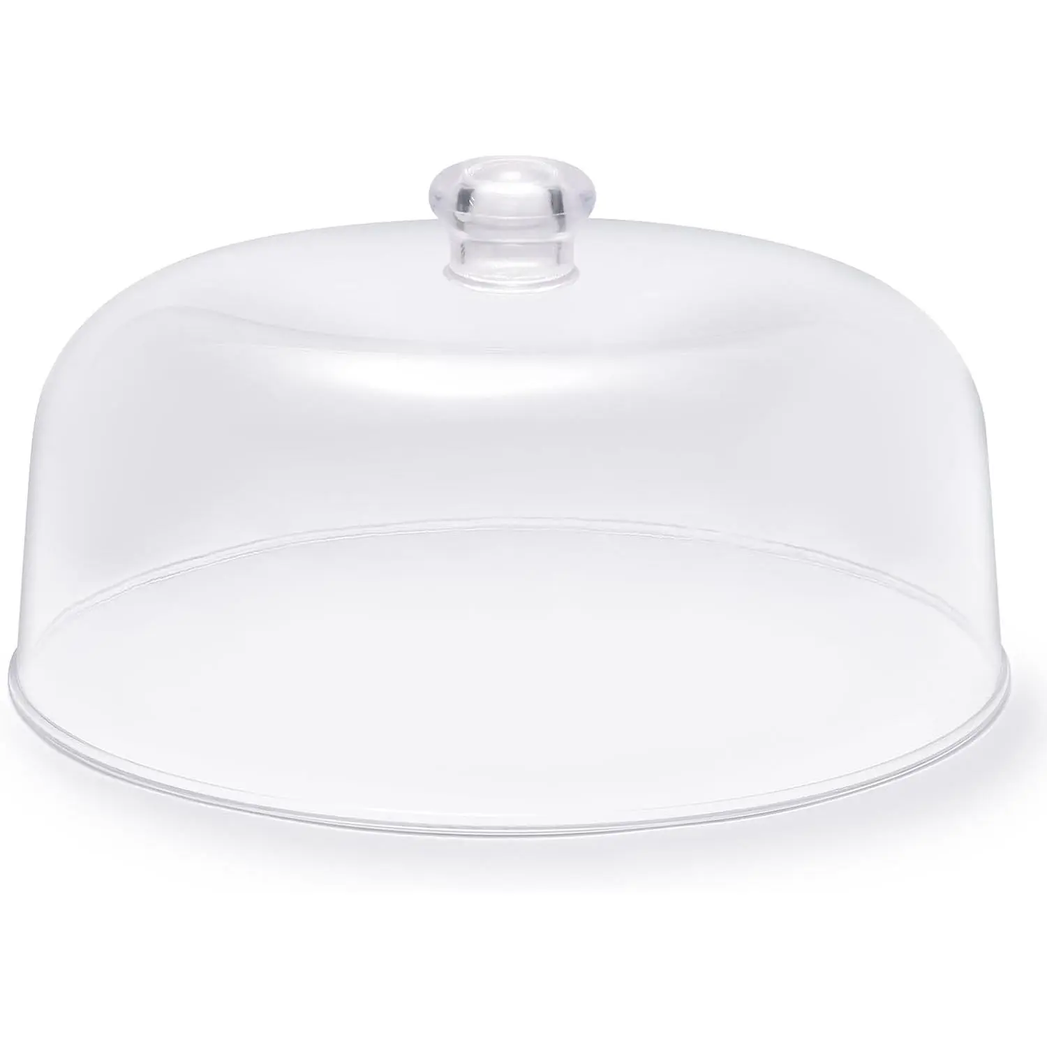 11-inch Plastic Acrylic Cake Dome Cover, Suitable for Cake Stand Plates Transparent Cake Cover(Transparent Handle)