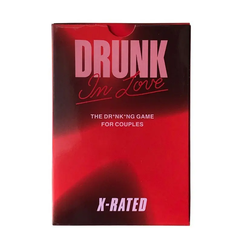 Drunk in Love Couples Drinking Card Game, Fun Intimate Date Night Game, Adult Couple Interaction Game, 50 Hot Challenge Cards, Romantic Gift