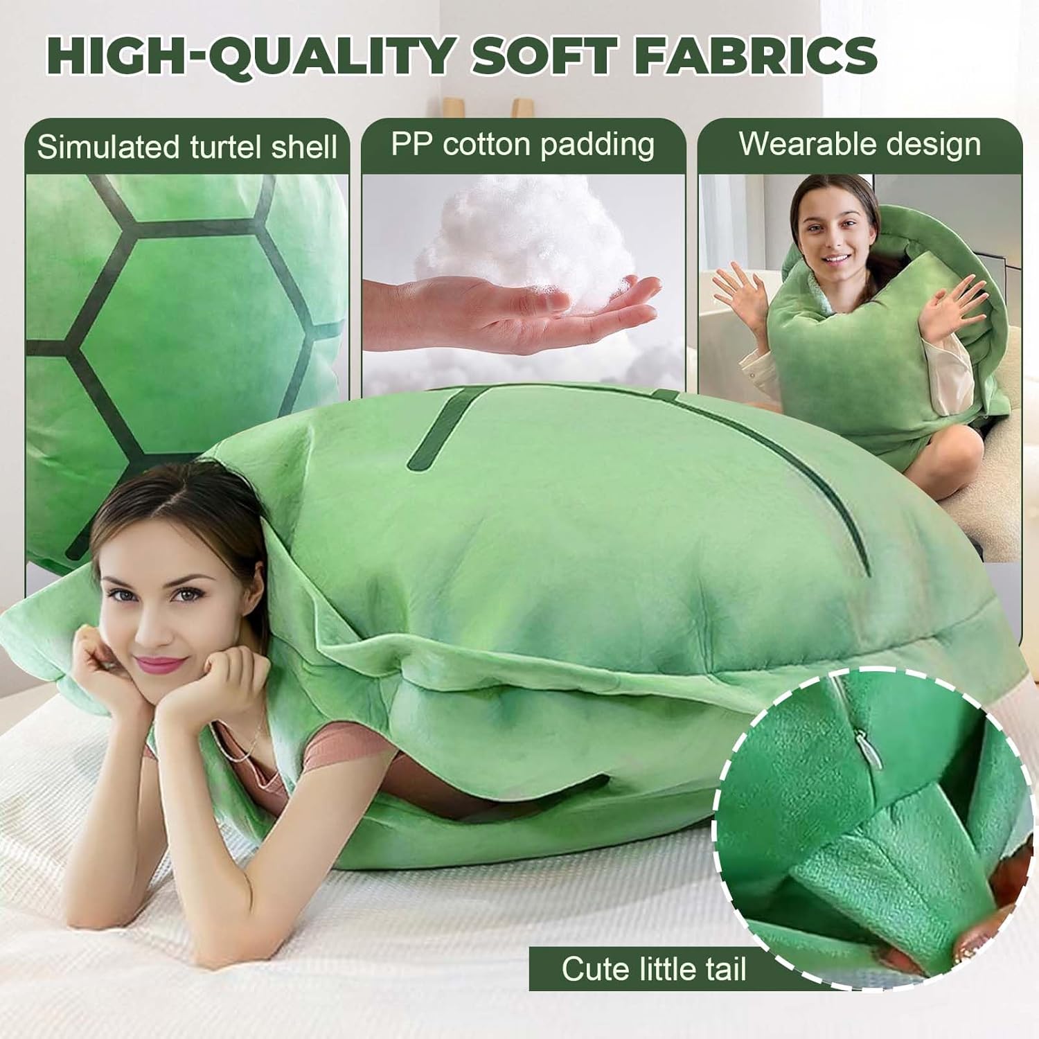63in Multifunctional Giant Wearable Turtle Shell Pillow, Adult Wearable Big Turtle Shell Pillow Weighted Pillow, Green Wearable Turtle Shell Pillow (Green, 63in) 63in Multifunctional Giant Wearable Turtle Shell Pillow, Adult Wearable Big Turtle Shell Pillow Weighted Pillow, Green Wearable Turtle Shell Pillow (Green, 63in)