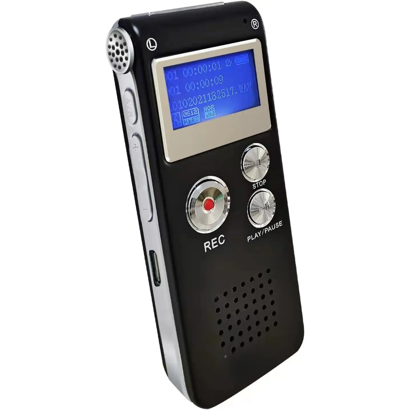 Digital Voice Recorder Audio Recording - 64GB Audio Recorder with Playback Voice Activated Recorder for Lectures Meetings Interviews Recording Device Tape Recorder with Microphone USB Cable MP3 Player