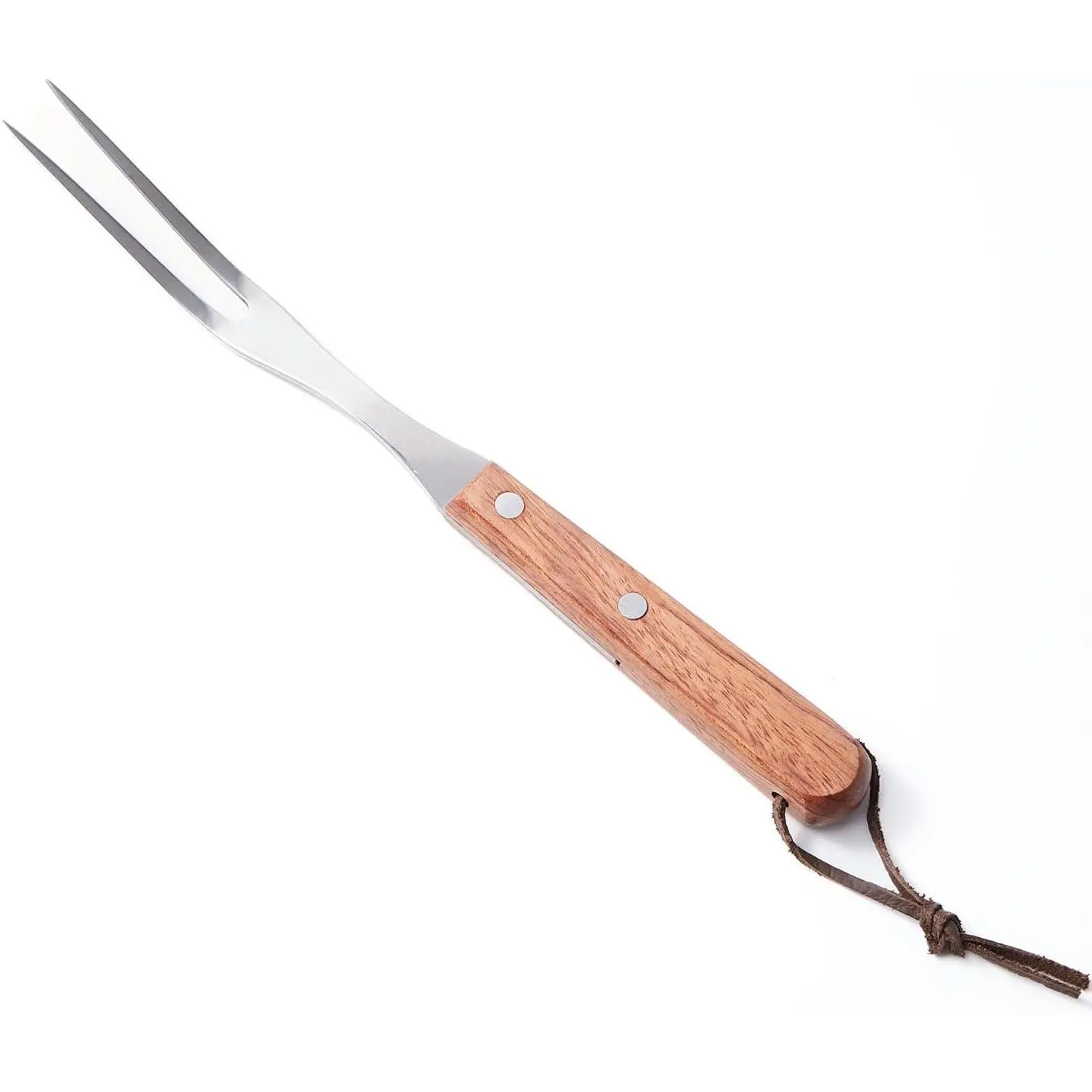 Granny Fork 10 Inch, 2-Tine Cooking Meat Fork – 2.5mm Thick 420 Stainless Steel with  Handle, Easy-Grip Carving/Turning/Lifting Tool for Cast Iron Skillet & Roasting Pan,  Cooks & Seniors