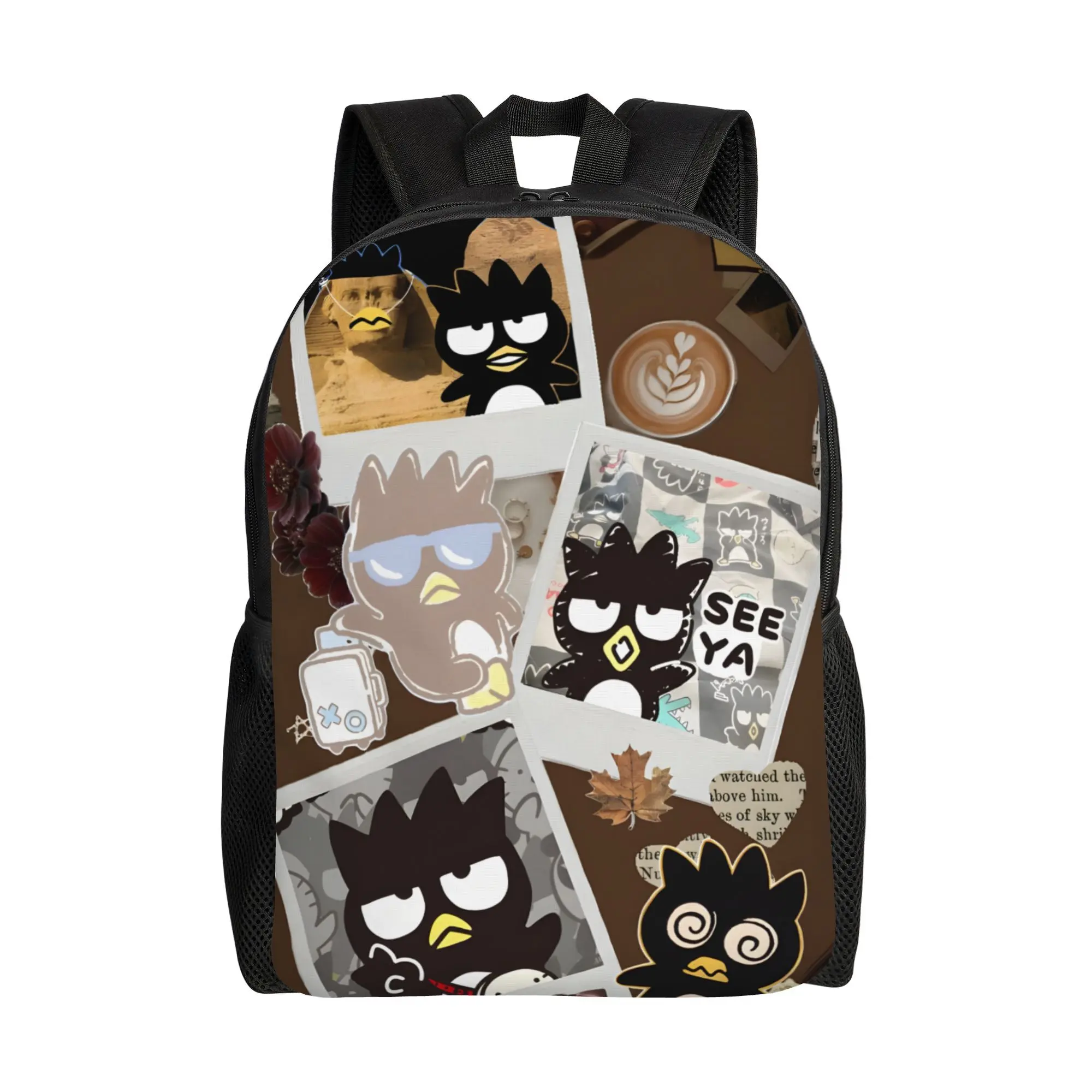 Sanrio Bad Badtz Maru Clean Cut Backpack with Slim Shape Ideal for Keeping Your Day Light Whether Heading to Class Co-Working Or Quick Meetings bookbag