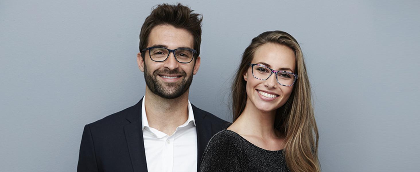 Progressive Multifocus Reading Glasses Blue Light Blocking,Spring Hinge Readers for Women Men (Mix Color, 3.50, multiplier_x)