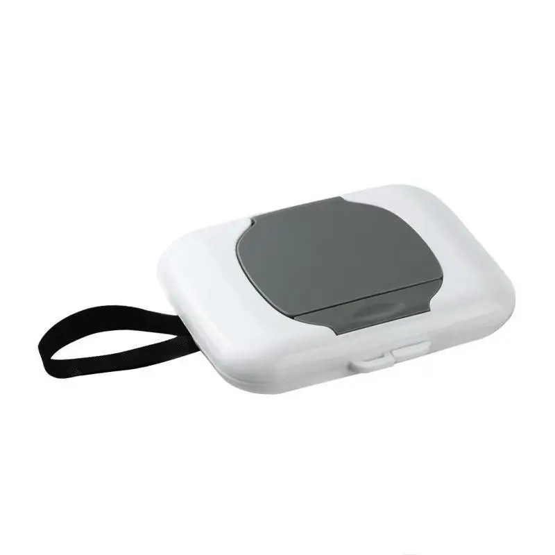 Portable Wet Wipe Dispenser Box with Sticky Pull Rope, Outdoor Travel Paper Towel Holder, Suitable for Strollers, Crib, Nursery and Newborn, Odorless and Smooth Storage Box