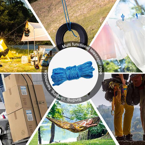 Retractable Buckle Rope-2025 New Rope Roller with Accessory Cord - Easy Secure Tie Down for Outdoor, Camping, and Boating Guy Lines ,Tools Gadgets,Truck Stuff ,Car Essentials,Excellent Gift for  New Year