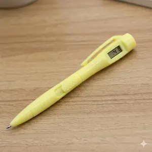2 in 1 Writing Pen with Digital Display, 5 Counts Multifunctional Exam Time Management Electronic Pen, Non-slip Writing Pen for Home School Office