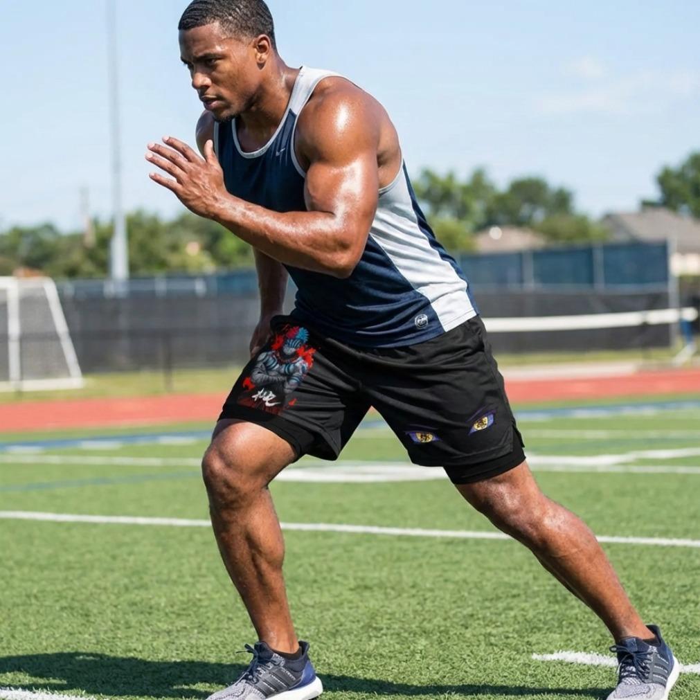 Demon Slayer Akaza Upper Moon Three Anime Double-Layer Sports Shorts Graphic Shorts Black Camo Streetwear Shorts Men Outfits Men Vacation Outfits Shorts | Trendy Anime Fashion, Streetwear Style, Cool Men's Shorts, Summer Outfits, Anime Apparel