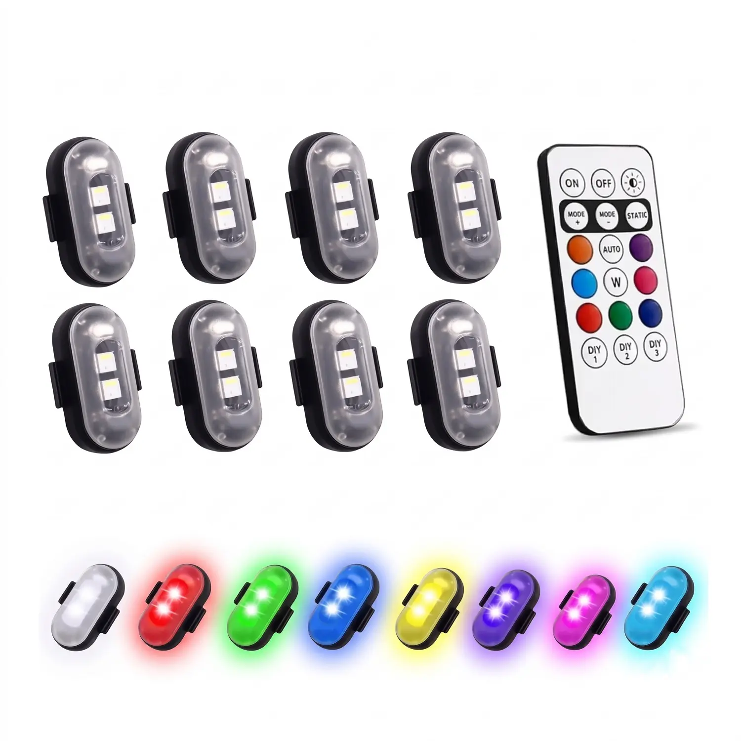 motorcycle light  RGB Car LED Lights, Interior Ambient Light, Footwell Light, Wireless Position Lights for Car & Motorcycle, USB Rechargeable Interior Ambient Lighting, Mood light, Decorative Lights, Christmas Gift, Winter Holiday Decor