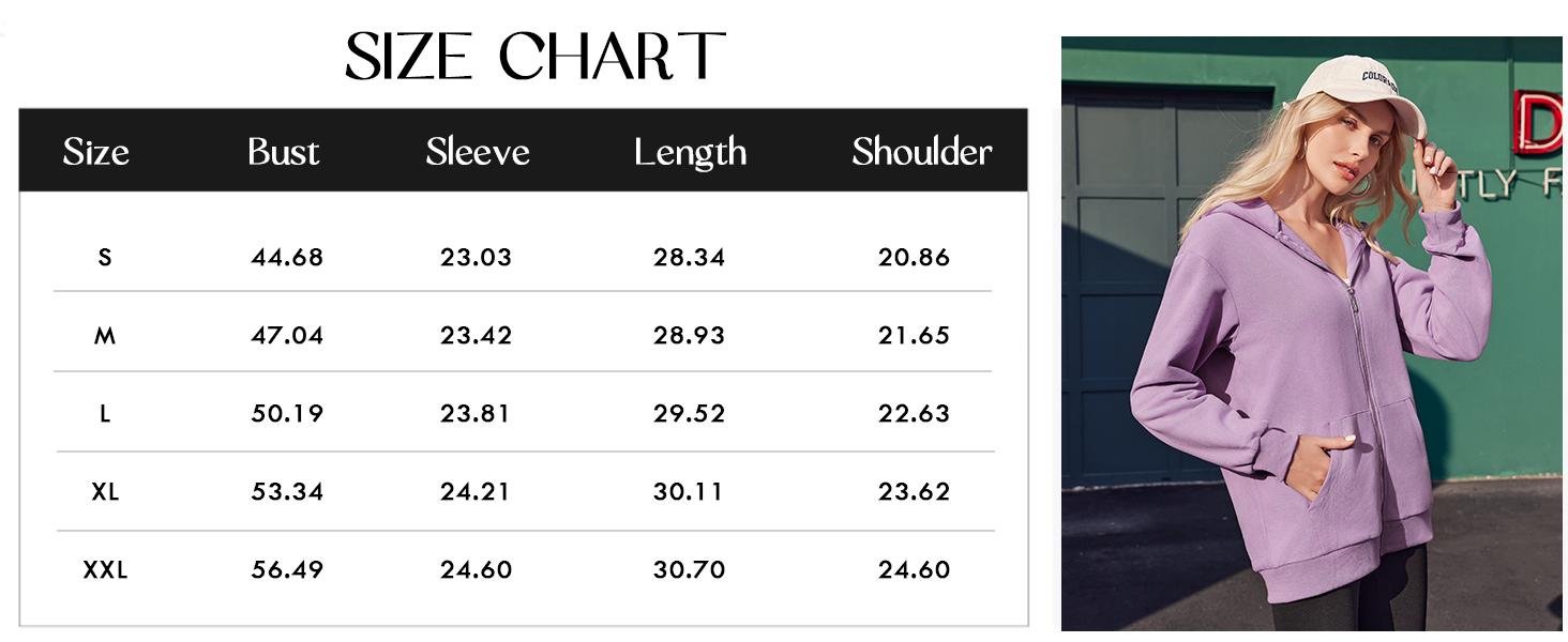 Yousify Women Casual Full Zip Up Plush Hoodie Comfy Loose Solid Sweatshirt Long Sleeve Jacket with Pockets