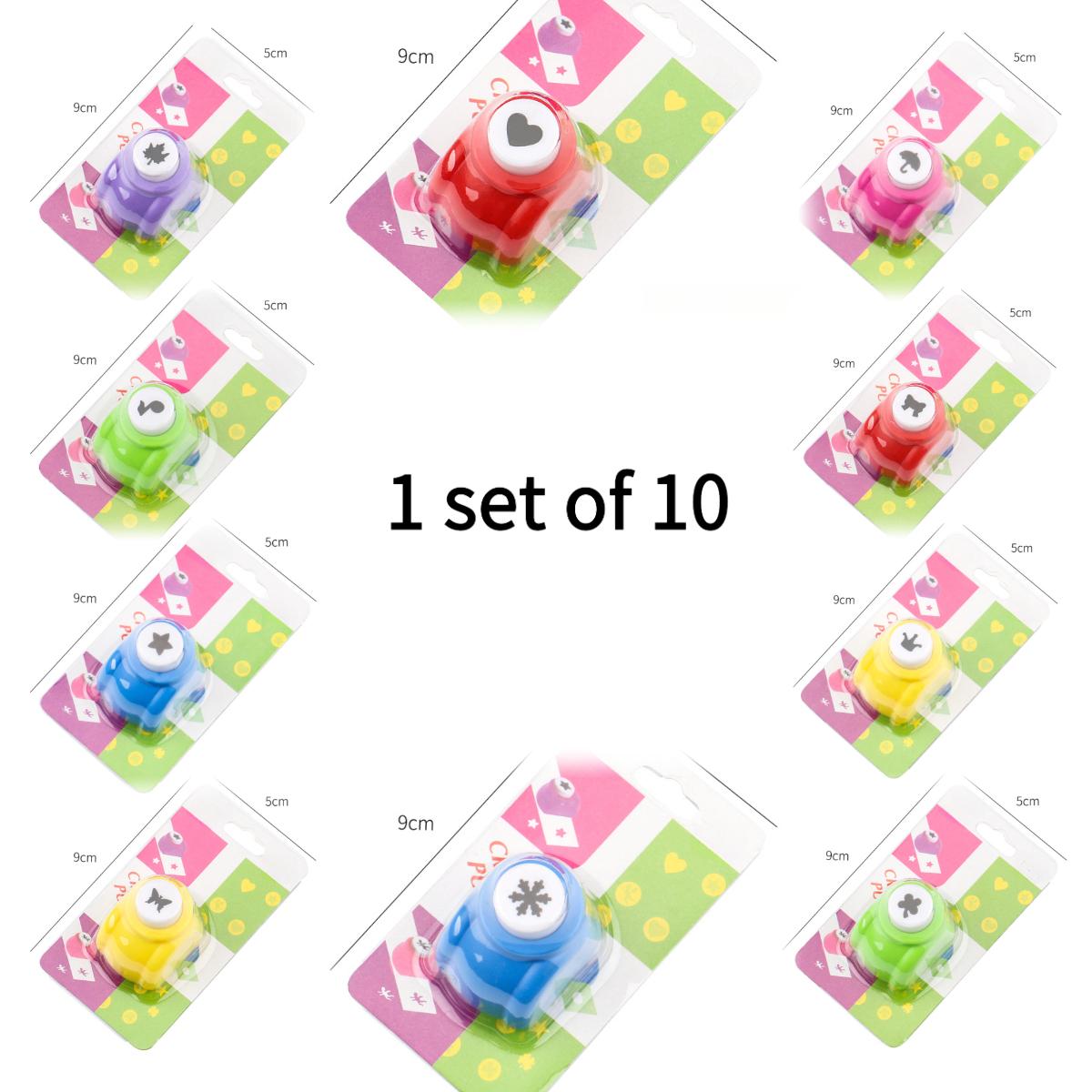 4 models, each with 10 small embossing tools, simple embossing tool, multiple patterns, ABS case, DIY embossing greeting cards, notes, hand copied newspapers, photo albums, decorative paintings other gift embossing tools