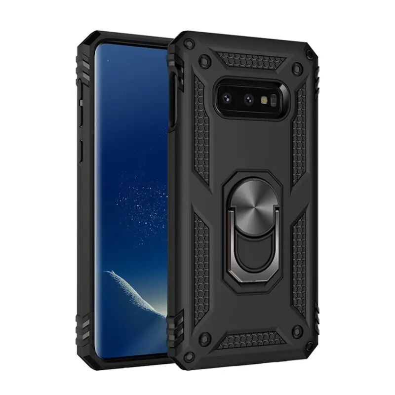 Phone Case for Samsung Galaxy S10E, Anti-Drop Dustproof Waterproof Fingerprints Resistant, Magnetic Rotatable Stand for S10E Protective Cover