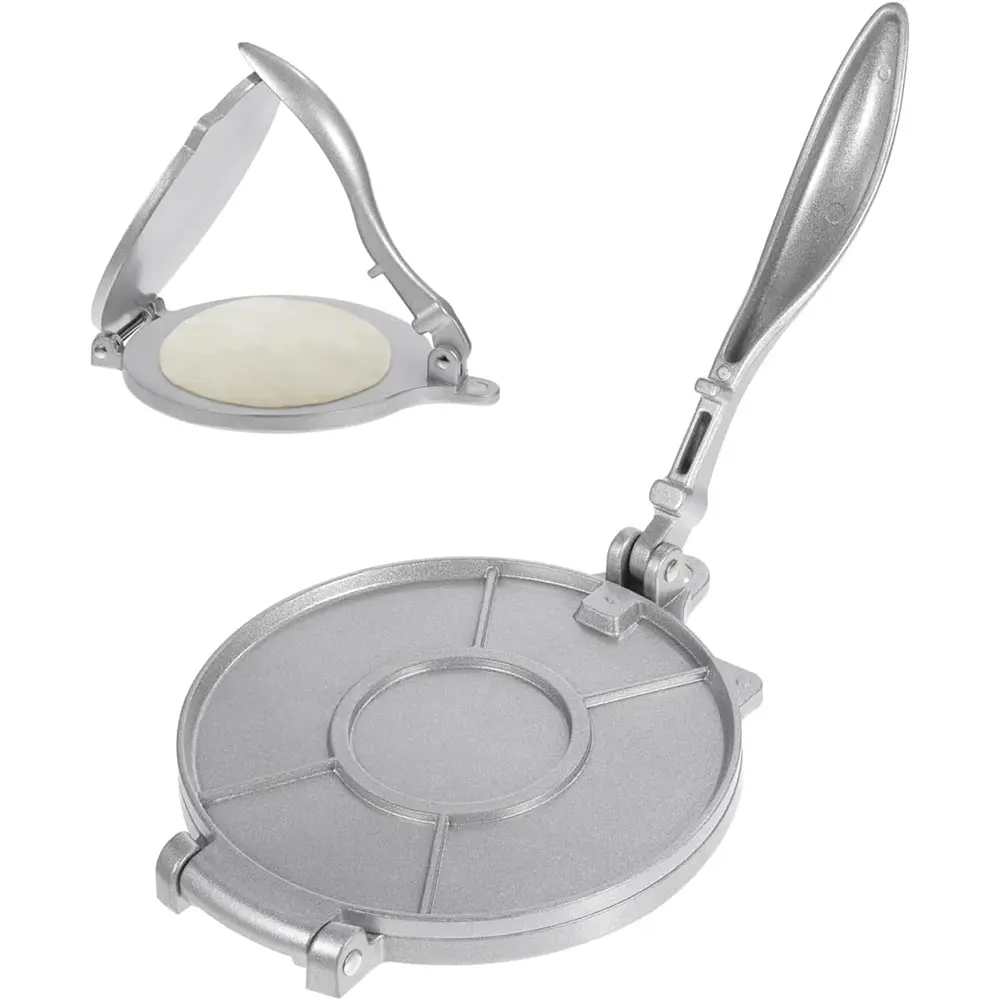 Aluminum Pie Press Tool, Multi-Functional Round Dough Roller, Handmade Dumpling Wrapper, Kitchen Baking Utensil, Portable Outdoor Camping Gear