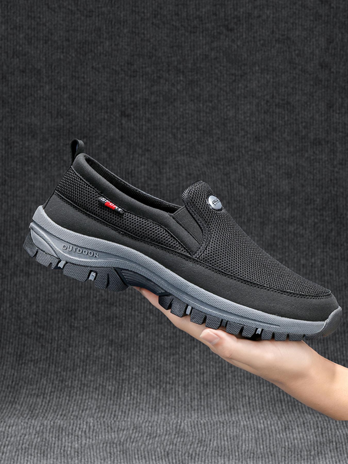Men's Casual Sporty Slip on Round Toe Sneakers, 1 Pair Trendy Breathable Comfortable Sports Running Shoes, Fashionable Sneakers for Daily Wear, Walking Running Shoes
