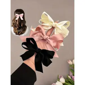 3/6pcs Cute Bowknot Design Hair Clips, Pretty Bow, Super Cute Clips, Sweet Hair Accessories for Women & Girls, Minimalist Headwear Suitable for Thick Hair, Hair Clip Set