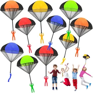 10 Pack Parachute Toy,Tangle Free Throwing Toy Parachute,Outdoor Toss It Up Flying Toys  Kids,Gifts(5 Colors)