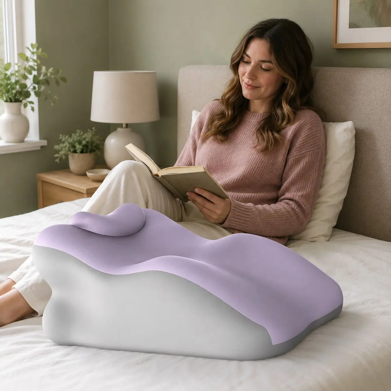 Couple Home Dual Person Leisure Waist Cushion, Multi-Angle Soft Pad, Washable, Anti-Wear, Living Room Relaxation Pad Dxz-34
