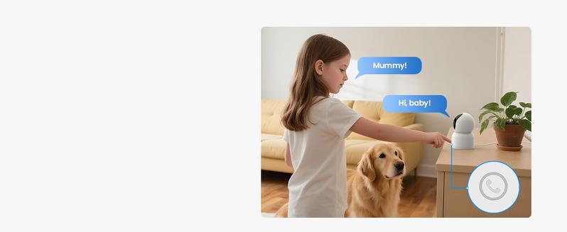 ZOSI 4K Indoor Security Camera C518 Pan/Tilt Pet/Dog/Nanny Plug-in Wifi Camera with Auto Tracking AI Detection 360° View Night Vision 2-Way Audio 5GHz/2.4GHz WiFi 64G Memory Card Included Button Installation