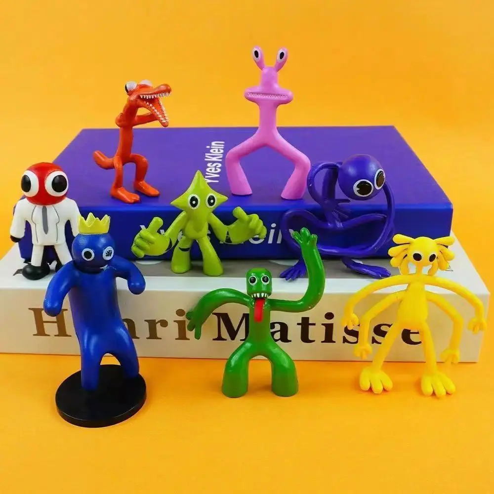 2026 hot item 8 Pcs/Set 6-9cm Rainbow Friends Figure Anime Game Periphery Model Toy Desktop Ornaments Doll Toys Gifts Popular toys