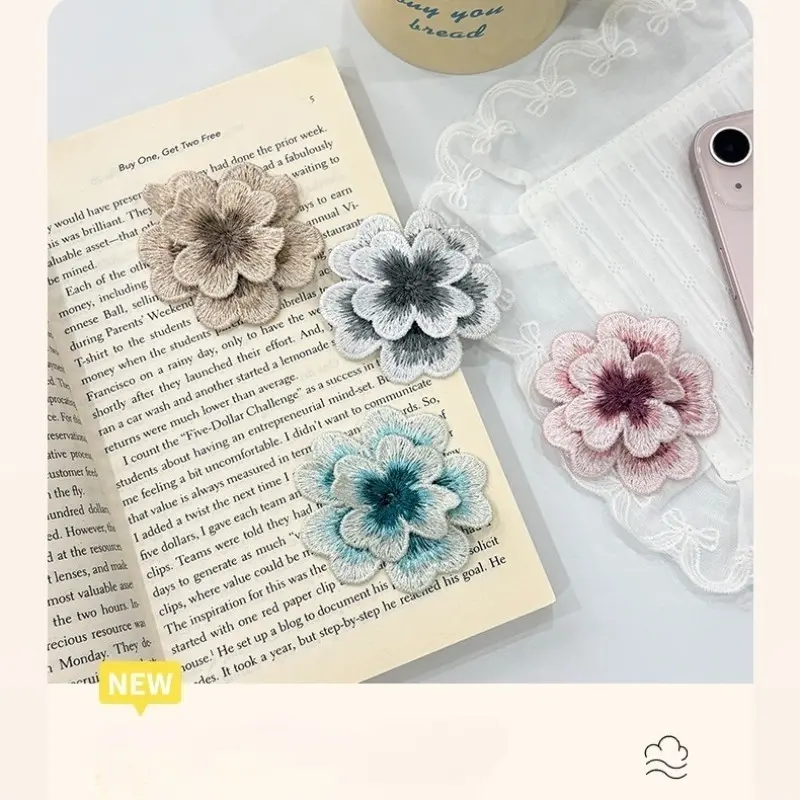 10 Pcs Flower DIY Patch Sticker Embroidery Patches, DIY Sewing for Clothes, Bags, Hat, Decoration Cloth Patch, Leathercraft Accessory
