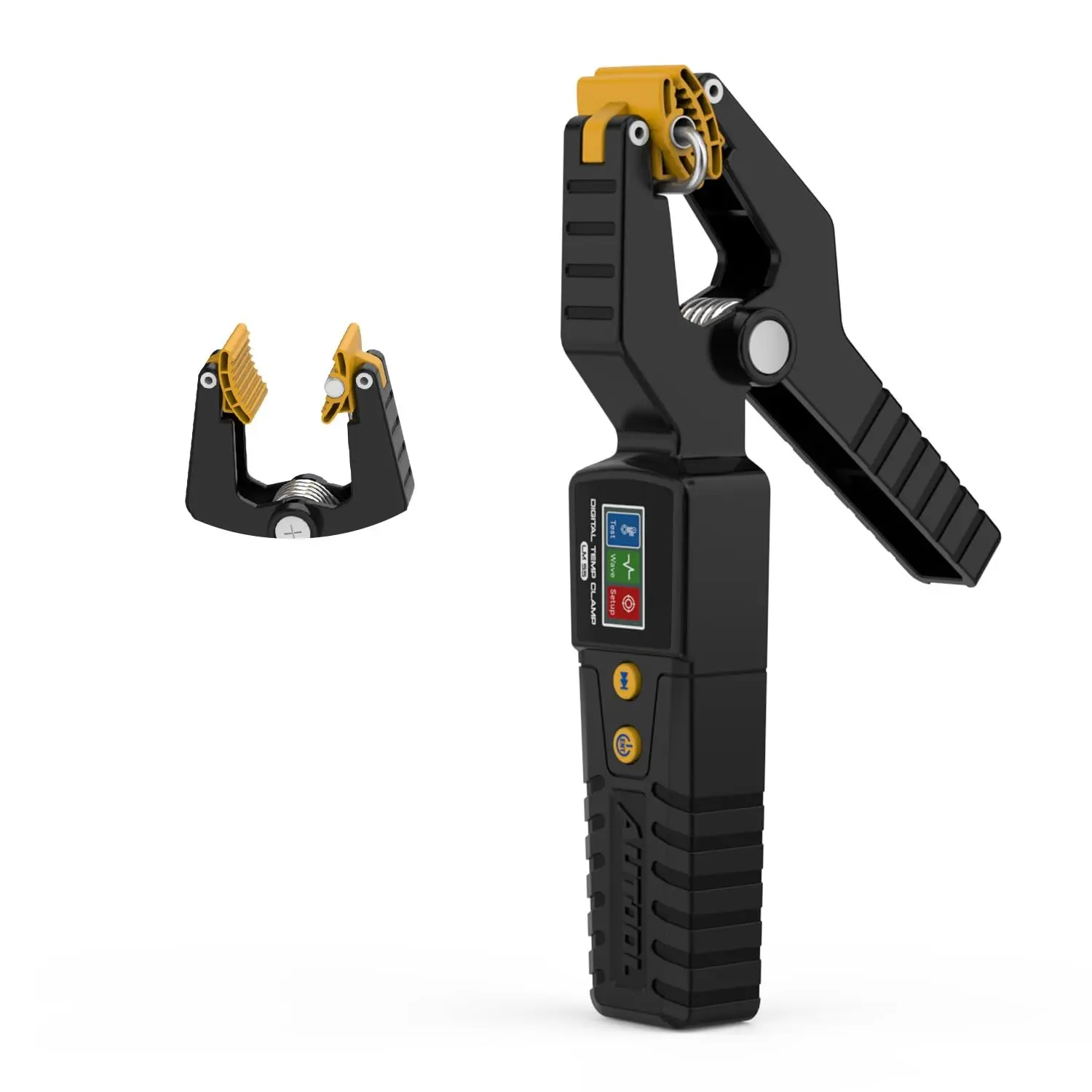 HVAC Temperature Clamp Meter, ±0.3℃ High Accuracy Digital Pipe Thermometer with Waveform Display, -20~150℃ Temp Tester for Refrigeration & Automotive AC
