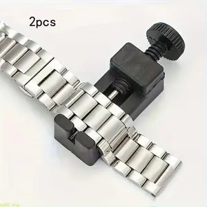 2 PCS Watch Link Removal Tool Kit, Professional Watch Band Chain Pin Remover Tool, Portable Strap Adjustment Repair Tool For Traditional Watches & Smartwatch Bracelets, Durable Watch Maker Maintenance Accessory For DIY Watch Band Resizing At Home