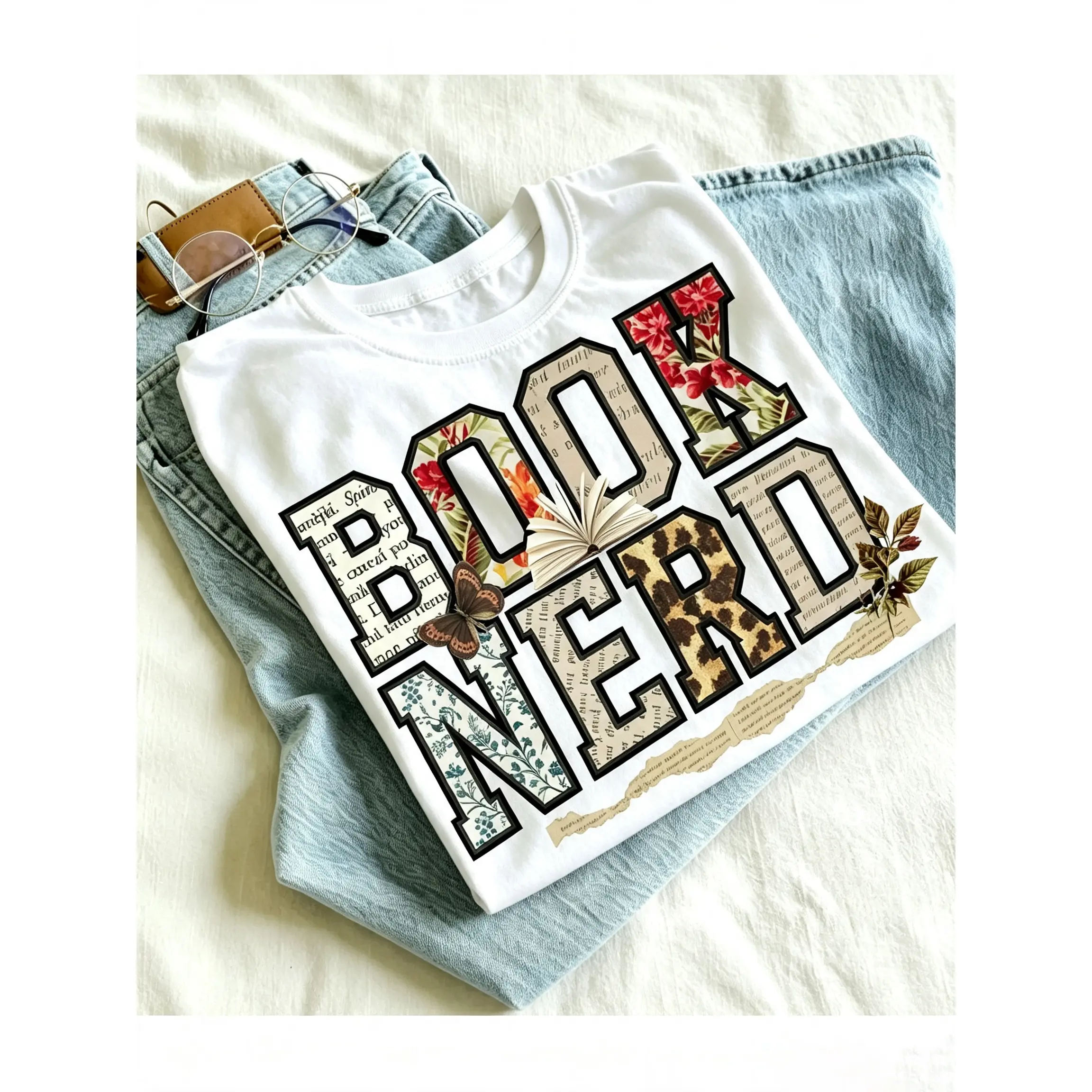 Book Nerd T-shirt Retro Bookish Trendy Lover Retro Tee Trendy For Booktok Librarian Gift Idea Bookish Casual Short Sleeve Crew Neck Top book lover reading shirt booktok outfit literary apparel vintage reading tee reader clothing