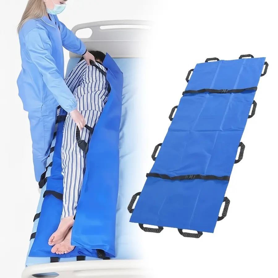 Fanwer Rectangular Large Size Slide Sheets (70.3in x 27.6in) with Reinforced Handles, Camping Bed Pad, Caregiver Aid Transfer Blanket for Patient & Bedridden Elderly Moving