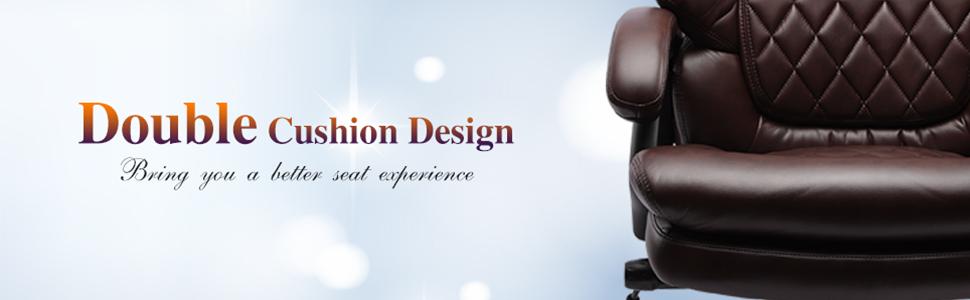 ARCH 800lbs Large Size Executive Office Chair for Heavy People Big and Tall Office Chair with Adjustable Headrest 360 Swivel Desk Chair with Heavy Duty Casters Computer Home Office Chairs (Brown)