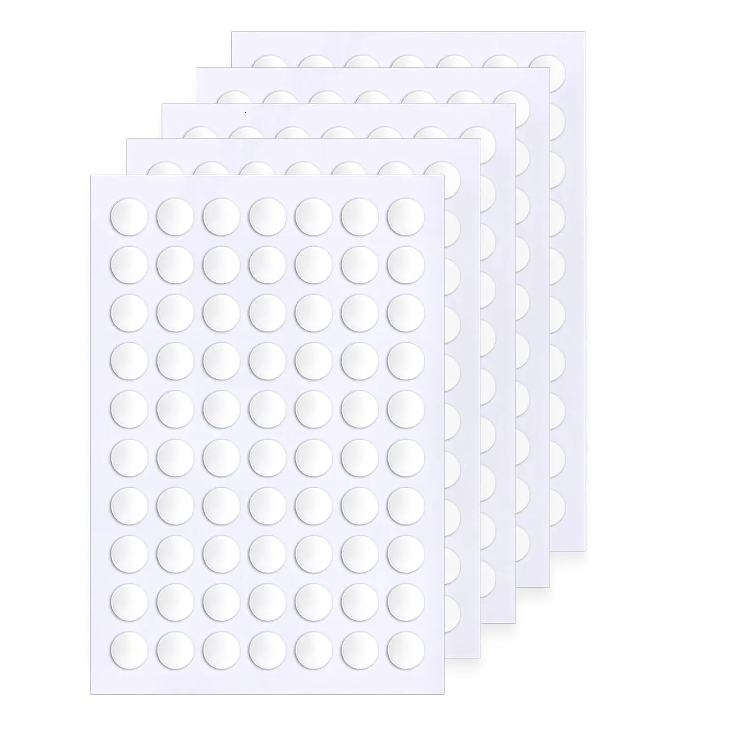 350 count Double Sided Sticky Dots, Sticky Tack for Wall  Removable Poster Putty Clear Round Putty No Trace Adhesive Sticky Putty for Balloon Craft DIY Art Office Supplies (6 mm)