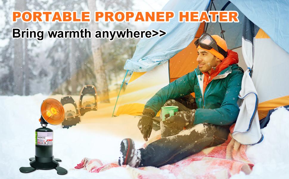 Propane Heater 8500BTU Portable Camping Gas Heater Tent Heater with Reinforced Base Propane Gas Tank Holder for Outdoor Camping Tent Garage Fishing,Valentines Day Gifts Men Easter