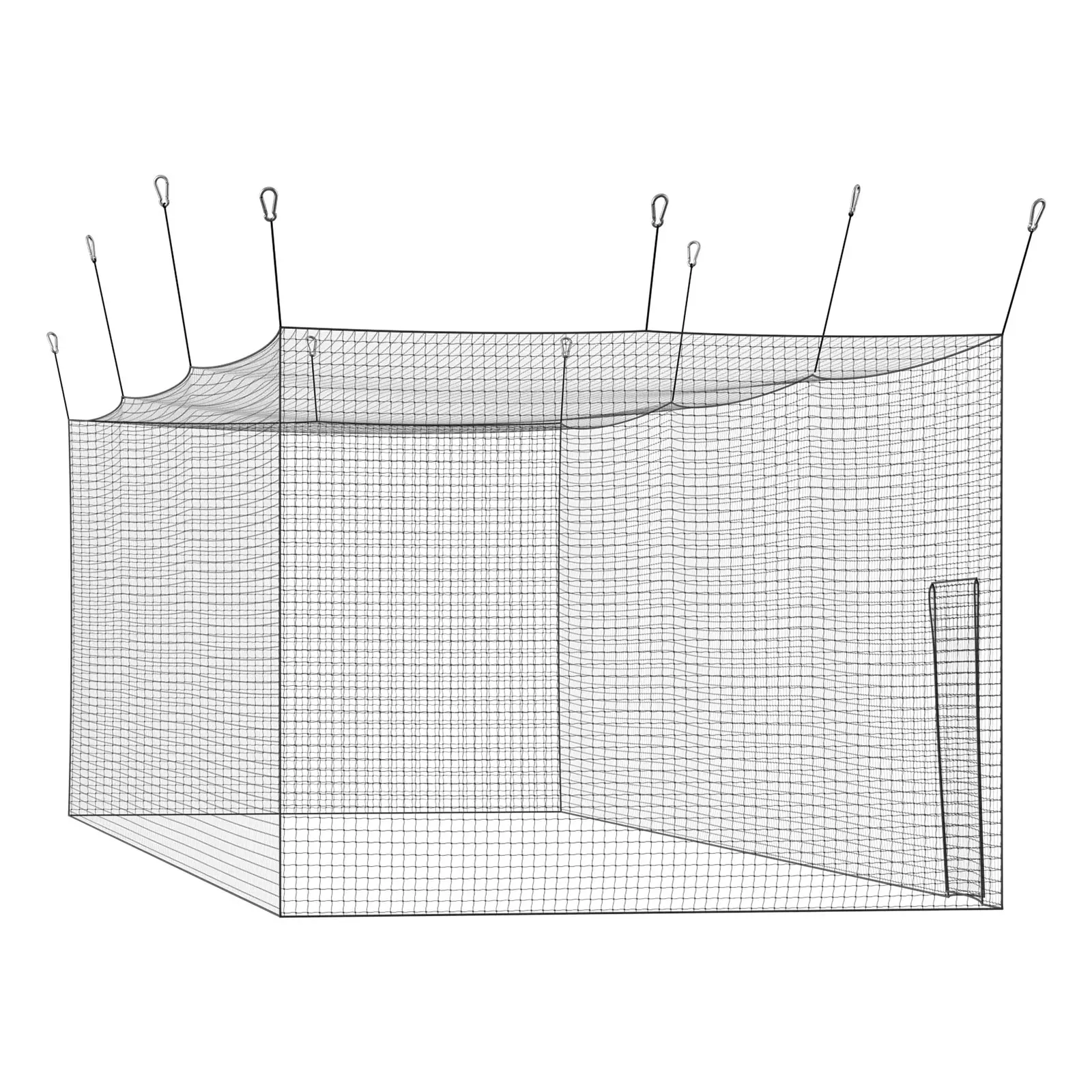 Baseball Batting Cage, Freestanding Portable Batting Cage, HDPE Construction, One-Piece Net, Easy Access, Quick Assembly