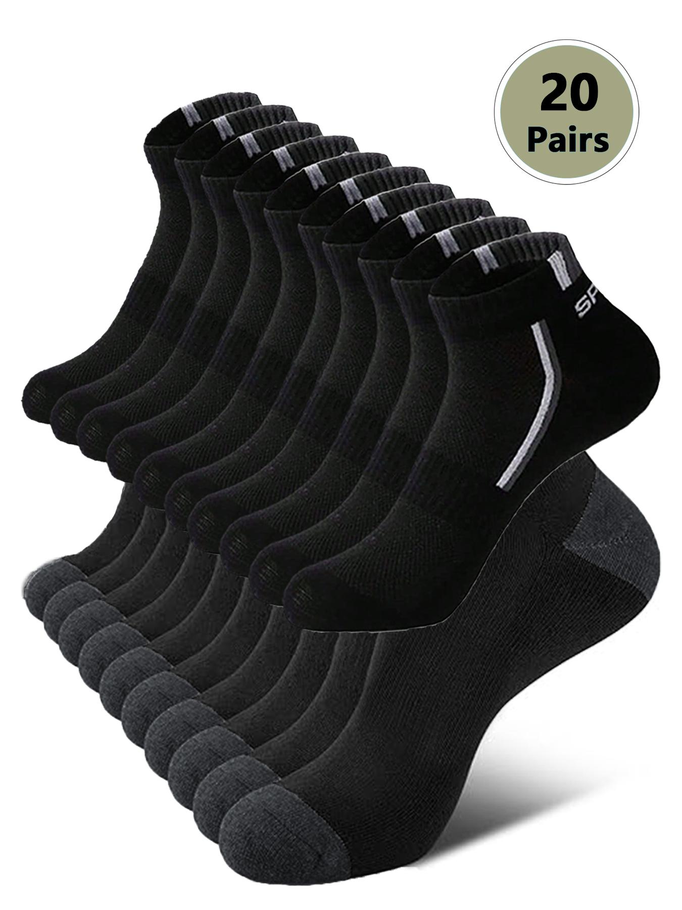 Men's Patchwork Print Ankle Socks, Casual Moisture Wicking Low Cut Socks, Soft Comfy Breathable Socks for Summer Daily Wear, Sports Athletic Socks