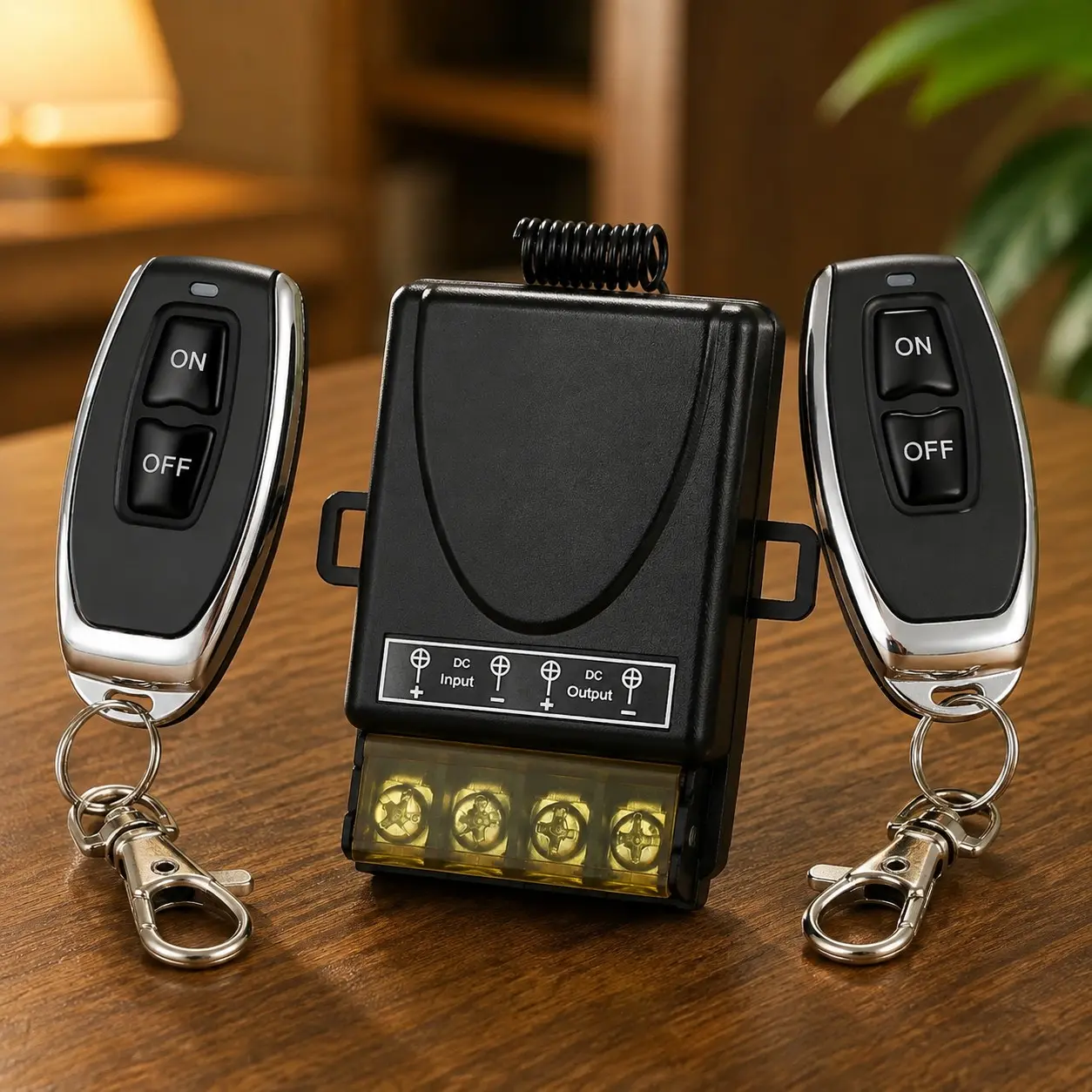 Wireless Remote Switch with 328 ft Long Range, DC 12V/24V/48V/72V 30A, Remote Control for DC Motors, Lighting & MoreGift