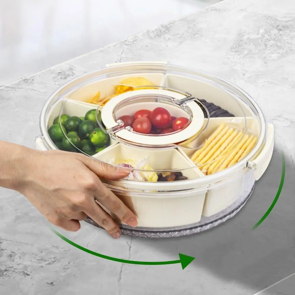 6-grid Food Storage Box, 1 Count Food Preserving Container with Lid ...