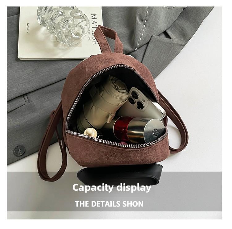 Korean-style niche design personalized shirt backpack, compact and lightweight women's backpack, casual and fashionable women's bag