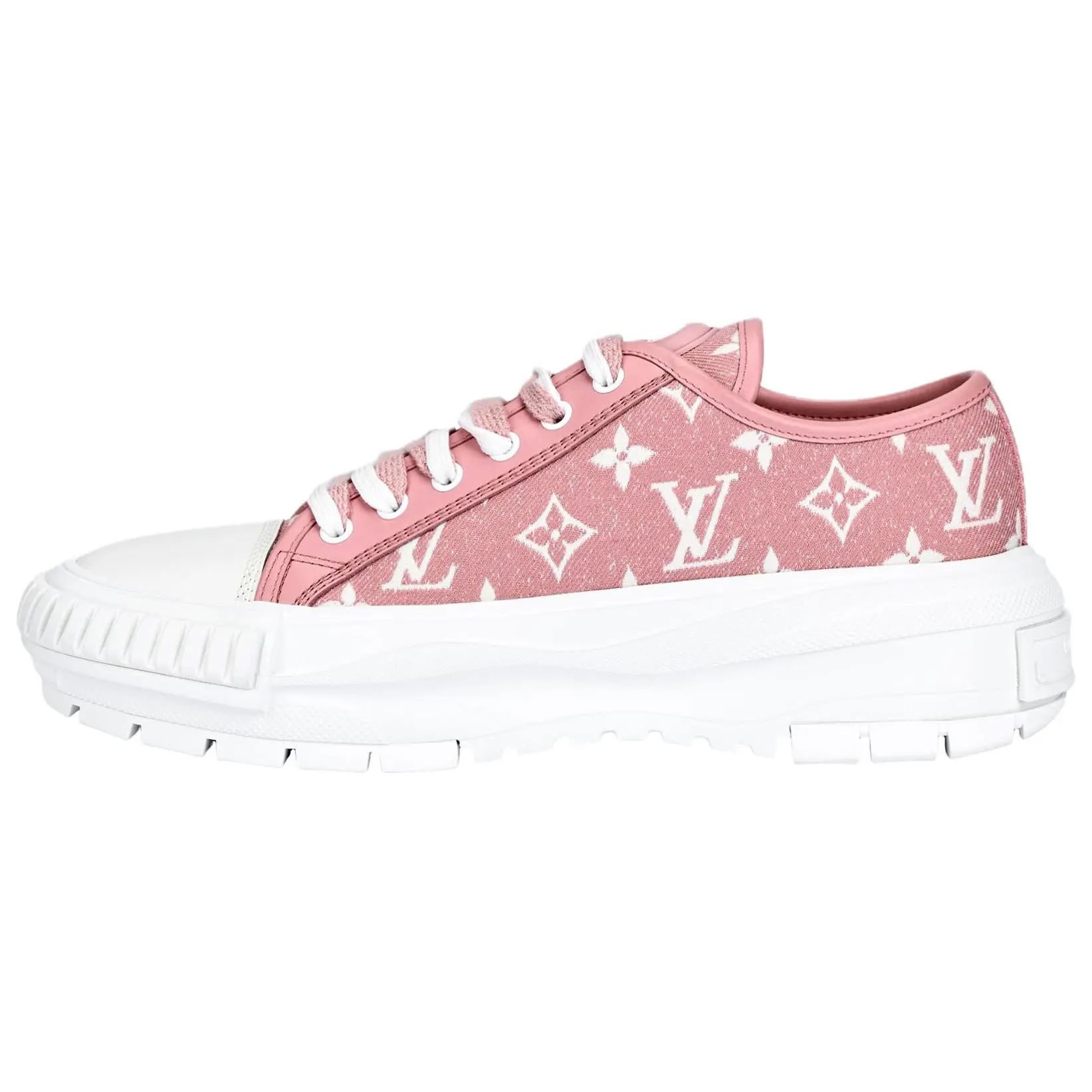 Louis Vuitton Squad Women’s Low-Top Casual Sneakers in Pink Verifiable, with credentials and supporting global authentication