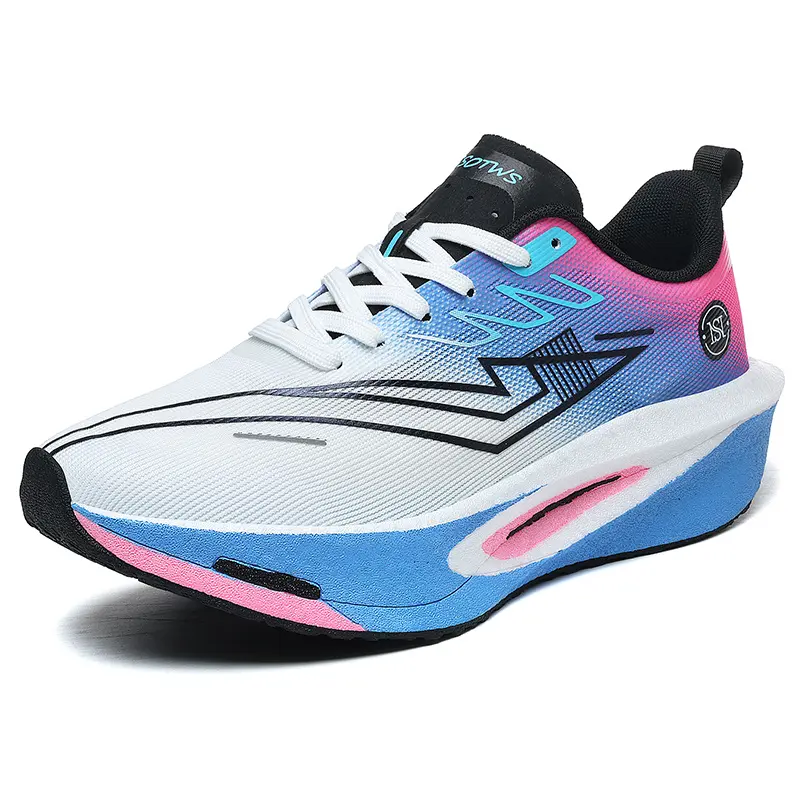 GGOR Popcorn Soft Sole, Flying Shadow 3 Red Rabbit Men'S Shoes, Ultra-Light Youth Breathable Mesh Casual Running Shoes, Men'S Thick Sole Shock Absorption Fitness Training Shoes