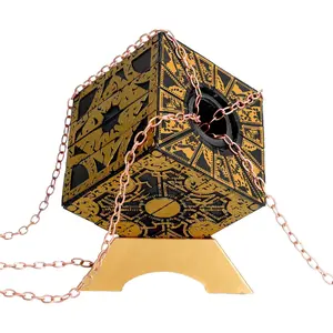 Hellraiser Puzzle Box - Accurate Lament Configuration with Functional Mechanical Lock, Detachable Puzzle Cube & Base -   Prop  for Fans