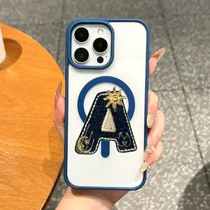 Premium Magnetic MagSafe-Ready Smartphone Case for iPhone 11/12/13/14/15/16/17 Pro Max, Navy Manifest Bold Hand Lettering, Anti-Fall, Ultra-Thin, Perfect for Everyday Use | Cellphone Handheld Devices Accessories