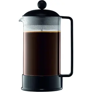 34oz Brazil French Press Coffee Maker, High-Heat Borosilicate Glass, Black - Made in Portugal