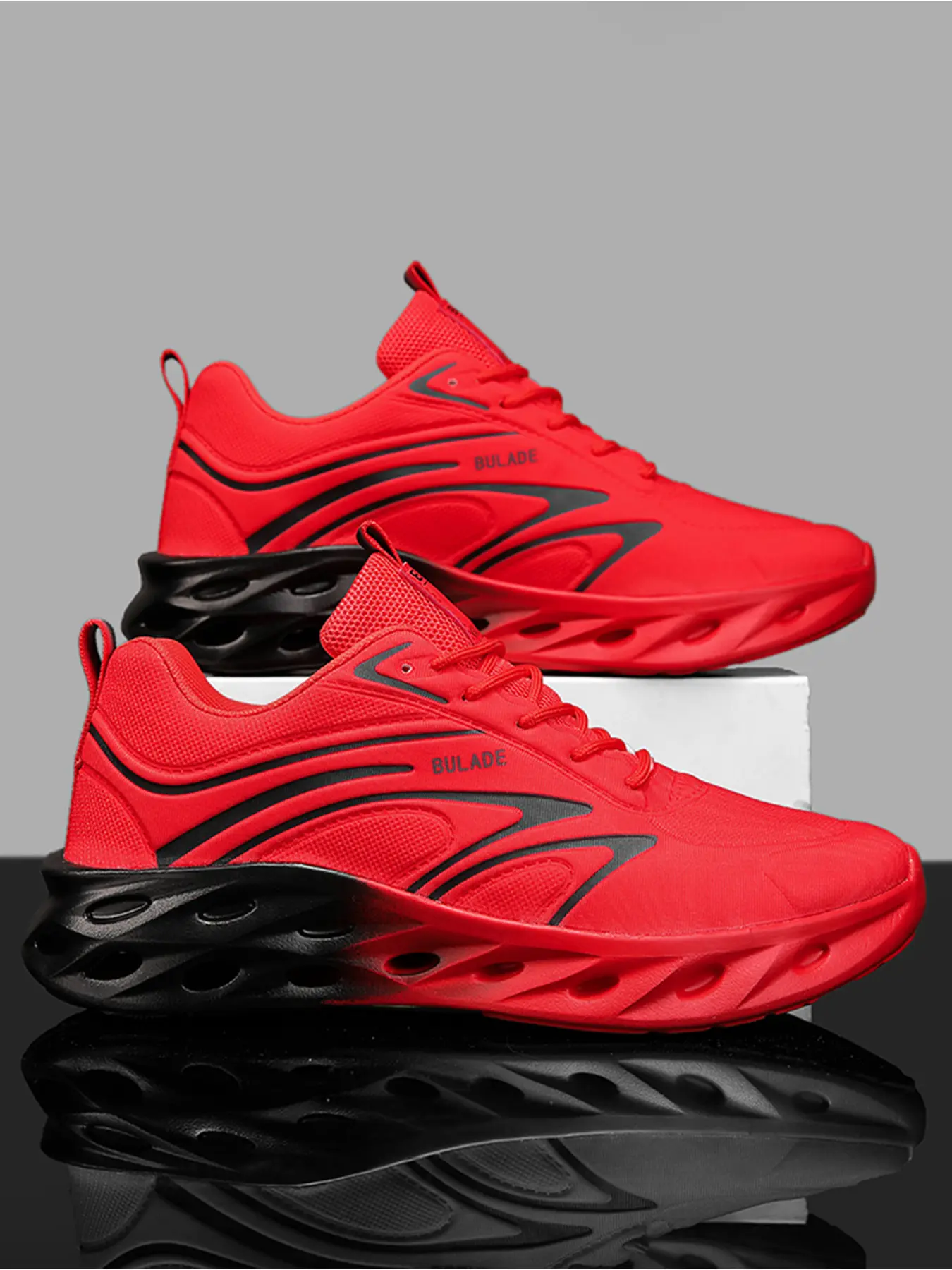 Men's Gradient Thick Sole Dad Shoes, Breathable Mesh, Anti-Slip, Sporty Sneakers, Ideal for Outdoor Activities and Daily Commute